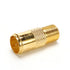 RG6 Compression F Type Connector Quick Push on Coax Cable Adapter Gold Plated Pack of 5...