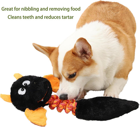 Plush Dog Toys - Squeaky Dog Toys/Cat Toys - 17 Inch - Pet Toys for Large/Small Dogs (Black, Red, Green 3 Colors) (Greener)...