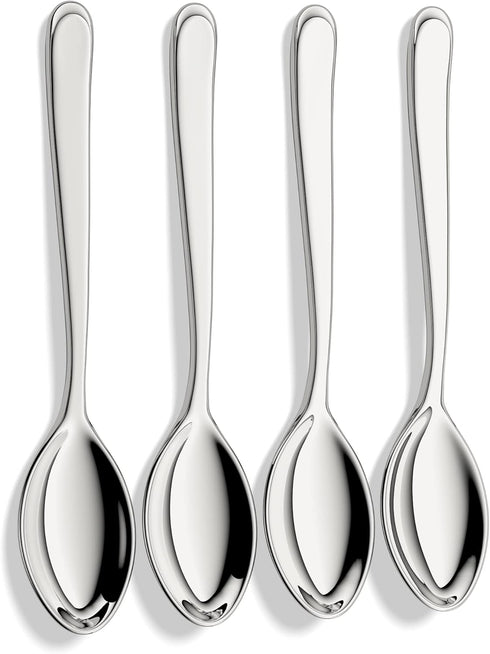 Demitasse Espresso Spoons,18/10 Stainless Steel Mini Coffee Spoons,Teaspoons,Dessert Spoons,Bistro Spoons,4.75 Inch,Set of 4,Heavy Duty and Dishwa...