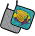 Caroline's Treasures 8674PTHD Tropical Fish Pair of Pot Holders Kitchen Heat Resistant Pot Holders Sets Oven Hot Pads for Cooking Baking BBQ, 7 1/...