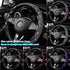 2PCS Car Steering Wheel Cover, Anti-Slip Sparkly Glitter Bling Diamond Crystal Rhinestones Automotive Steering Wheel Protector for Women Girls, Ve...