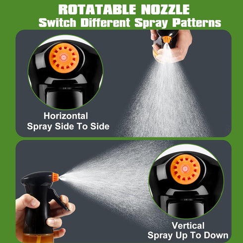 Oil Sprayer for Cooking, Upgraded Olive Oil Sprayer Bottle, Air Fryer Accessories, Oil Mister 7oz/200ml Oil Vinegar Spritzer, Kitchen Gadgets for ...