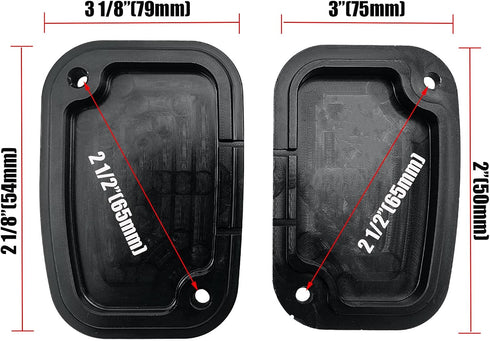 Motorcycle Brake Clutch Master Cylinder Covers Aluminum Left and Right Brake Reservoir Cylinder Cover for Harley Touring Street Electra Glide Road...