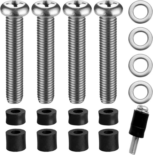 M8 Screws for Samsung TV M8 x 45mm, Pitch 1.25mm TV Mounting Bolts Screws with 25mm Long Spacers Work with Samsung 50" 55" 60" 65" 70" 75" 82" TV...