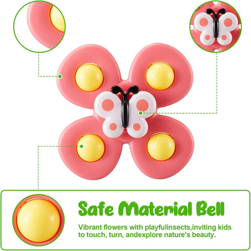 Spinner Toys for Babies Suction Spinners Baby|Suction Cup Spinning Toys for Toddlers 1-3|Toys for 1 Year Old Boy Baby Bath Toys for Kids Ages 1-3...
