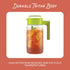 Takeya Flash Chill Iced Tea Maker - Airtight & Durable Iced Tea Maker Jug with Silicone Carry Handle - Leak-Proof & Lightweight Tea Infuser with P...