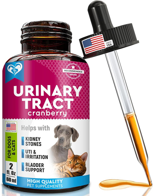 Cat & Dog Urinary Tract Infection Treatment & Natural UTI Medicine Cranberry-Kidney+Bladder Support Supplement - Best Prevention Incontinence, Bla...