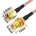 SMA Antenna Extension Cable SMA Male to SMA Female Bulkhead Mount RF Connector RG316 Cable 2M 6.5Ft for Handheld Ham Radio 4G LTE Router Gateway C...