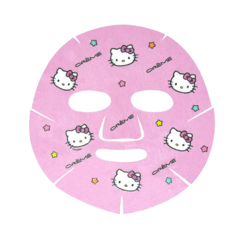 The Crème Shop x Hello Kitty Ready To Glow Sheet Mask Infused with Hydrating Aloe Vera & Radiance-Boosting Calendula For Dewy Soothed Skin Expertl...