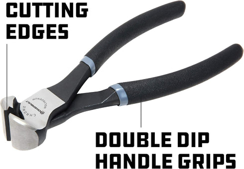 Powerbuilt - 6" End Nippers Pliers (Crmo), Hand Tools, Pliers (Pro Tech), Pliers - End Nippers (645030)...