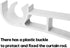 AddGrace Double Curtain Rod Brackets Set of 4 for Drapery Rod Window Hardware Rod Holders (White)...