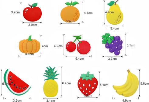 Penta Angel Rubber Fruit Fridge Magnets 10Pcs Large Refrigerator Magnets Whiteboard Stickers for Office Photo Cabinet Bulletin Board Magnet Wall D...