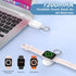 Portable Charger for iWatch 9/8/7/6/5/4/3/2/SE/Ultra/UItra 2 iWatch 1200mAh Wireless Power Bank with Keychain White...