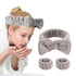 3 Pack Spa Headband and Wrist Washband Face Wash Set,Reusable Soft Makeup Headband Fleece Skincare Headbands for Washing Face Shower (Gray)...