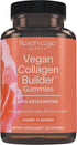 Reserveage Vegan Collagen Builder Gummies with Astaxanthin & Vitamin C - Antioxidant Supplement for Skin Elasticity & Hydration - Joint Support Su...
