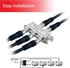GE 4-Way Coaxial Cable Splitter, 5-900 Mhz Range, RG59 RG6 Coax Compatible, Audio, Video, Works with HD TV, Cable, Amplifiers, Amplified Antennas,...