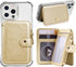M-Plateau Phone Wallet Stick On PU Leather Card Holder With Zipper Coin Pocket Compatible with iPhone and iPhone Case for Women With 3M Adhesive A...
