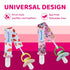 Smlpuame Pacifier Clip Girl,6 Pack Stylish Binky Clips Strap for Baby Girls,Paci Holder with Clip Lightweight Universal Fits Most Pacifiers Teethe...