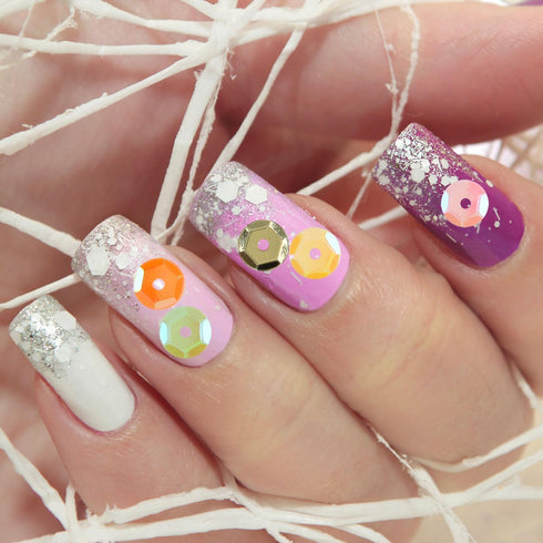 CCINEE 7mm Loose Sequins for Craft, 7500PCS Rainbow Cup Sequin Bulk Iridescent Spangles Assorted Round Embroidery Sequins for Easter Egg DIY Arts ...