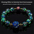 Firefly Glass Bracelets Firefly Beads Bracelet Glow in The Dark for Women - Murano Glass Jewelry Luminous Beaded Bracelet Healing Crystal Mermaid ...