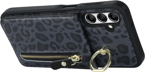 Samsung Galaxy A14 5G Case with Card Holder for Women, Galaxy A14 5G Phone Case Wallet with Strap Credit Card Slots Crossbody with Zipper Shockpro...