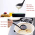 Silicone Ladle Soup Spoon Set of 2, Nonstick Heat Resistant Long Handle Unbreakable Big Round Scoop for Home Kitchen Cooking,Red and Black...