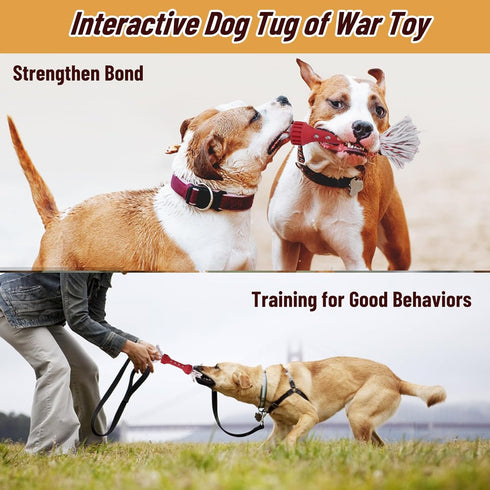 Dog Rope Toys for Aggressive Chewers, Tug of War Toys for Medium/Large Dogs, Outdoor Dog Fetch Toy, Dog Teething Toys, Keep Your Powerful Chewers ...