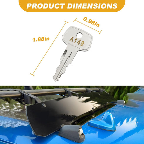 A149 SKS roof Rack Key,Replacement Keys for Yakima SKS Ski, Roof, Cargo Box, Carrier Racks and Crossbars.(Code A149)...