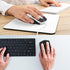 kwmobile Mouse Grip Tape Compatible with Logitech MX Master 3S Grip Tape - Non-Slip Faux Leather - Black...