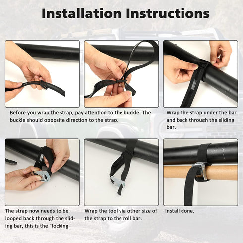 SUNPPIE Shovel Holder Shovel Mount for Roof Rack Axe Mount Hold Rifle Bow and Equipment with 0.86inch to 2 inch in Diameter for UTV ATV Offroad SU...