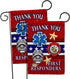 First Responders Garden Flag - 2pcs Pack EMT Paramedic EMS Nurse Emergency Medical Technician Supoort Official - House Decoration Banner Small Yar...