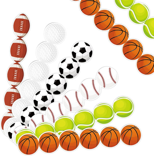 85ft Sports Bulletin Board Borders Football Bulletin Board Trim Baseball Classroom Bulletin Decor Basketball Cutouts Paper Bulk Balls Borders for ...