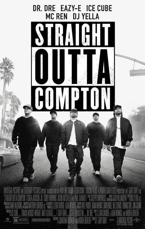 STRAIGHT OUTTA COMPTON MOVIE POSTER 2 Sided ORIGINAL FINAL 27x40 NWA...
