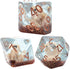 Gate Keeper Games and Dice: Inclusion Dice: Puppy Dice - 7pc RPG Set, Tan Puppy in Clear Resin w/ Brown Glitter, 7 Resin Dice for Role Playing Gam...