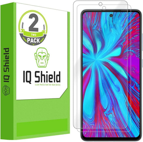 IQShield Screen Protector Compatible with Samsung Galaxy A52 5G (2-Pack) Anti-Bubble Clear TPU Film...