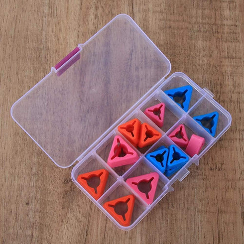 Triangular Crochet Needles Point Protectors Knitting Needles Tips Silicone Knit Point Protectors Sewing Accessories...