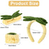 4 PCS Pineapple Face Wash Headband and Wristband Set, Creative Fuzzy Skincare Headbands Coral Fleece Hair Costume Accessories for Women Girls Wash...