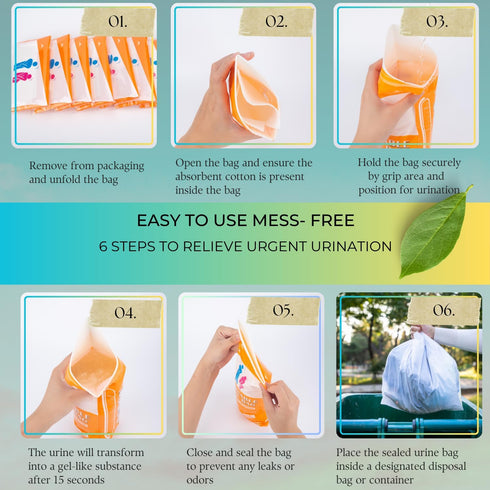 Urine Bag Pee Bag,12/24 Packs 700ML Disposable Urinal Bag for Travel, Emergency Portable Pee Bag and Vomit Bags, Toilet Bag for Camping, Traffic J...