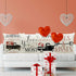 Hlonon Valentines Day Pillow Covers 18 x 18 Inches Set of 4 - Red Heart Truck Decor and Love Arrow Decor Throw Pillow Covers for Sofa Couch Cushio...
