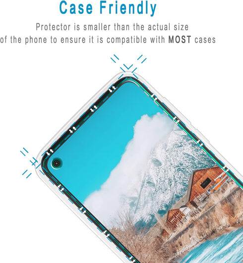 HPTech (2 Pack) Designed for Motorola Moto G Power (2020) Tempered Glass Screen Protector, Anti-Scratch, Bubble Free, Case Friendly...