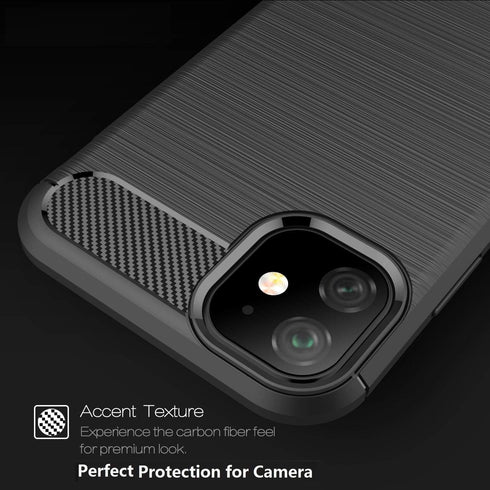 Case Compatible with iPhone 11 Case, Case Compatible with iPhone 11 Cover, Design Back Cover Anti-Scratch Shock Absorption Case for iPhone 11 (Bla...
