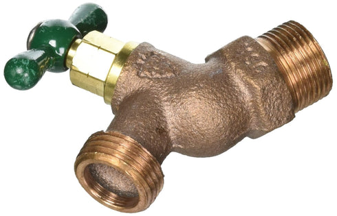 Arrowhead Brass & Plumbing 351LF 3/4" Male Pipe Thread, Red Brass, Straight Hose Bibb...