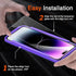 Milomdoi 3 Pack Screen Protector for Apple iPhone 14 Pro Max with 3 Pack Tempered Glass Camera Lens Protector, Ultra 9H Accessories, Case Friendly...