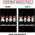 Happy Halloween Garden Flag Ghosts Mushroom Double Sided Flags for Outside Black Burlap Lawn Yard Outdoor Decoration 12.5x18 Inch...