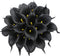 Duovlo 20pcs Calla Lily Bridal Wedding Bouquet Lataex Real Touch Artificial Flower Home Party Decor (Black)...