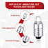 Honoson 10 Pieces E10 LED Bulbs 3 Volt Miniature Flashlight Bulbs E10 Replacement Bulbs Mini Lamps Cool White...