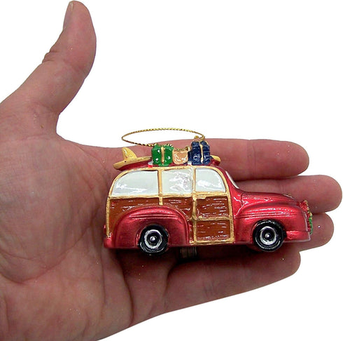 Wowser Beach Cruisin' Santa Christmas Ornament, Festive Holiday Beach Décor, 3 1/2 Inches...