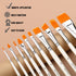 Depvision Face Paint Brush Set, 10pcs Artist Brushes for Body Face Painting, Acrylic Painting Watercolor Oil Gouache...