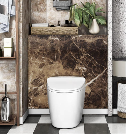 ROSEROSA Peel and Stick PVC Faux Marble Self-Adhesive Wallpaper Covering Counter Top Shelf Liner PGS4020...