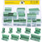 32Pcs 9 Type Pluggable Terminal Blocks Connector Socket, 5mm/0.2inch Pitch PCB Mount Screw Male Female Connectors(2/3/4/5/6/7/8/9 Pins)...